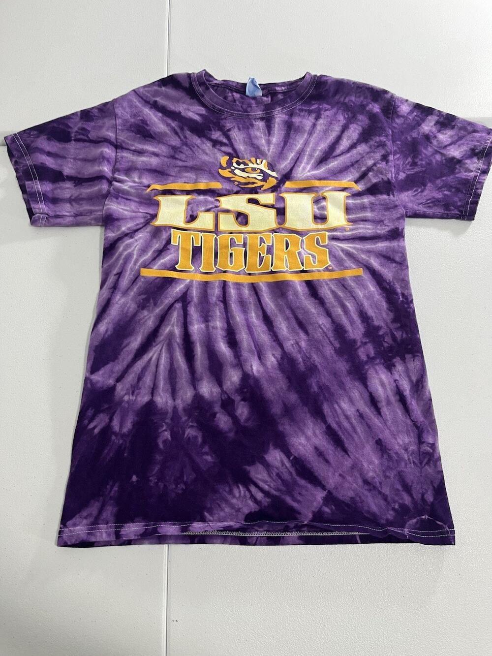 LSU Tigers NCAA Vintage Tye Dye Shirt Men's S